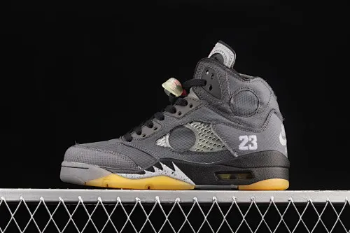 All Categories Air Jordan Jordan Series Basketball Shoes Air Jordan 5 G Version OF x Air Jordan 5 AJ5 Joe 5 Black Sail 3M Reflective Basketball Shoes CT8480-001